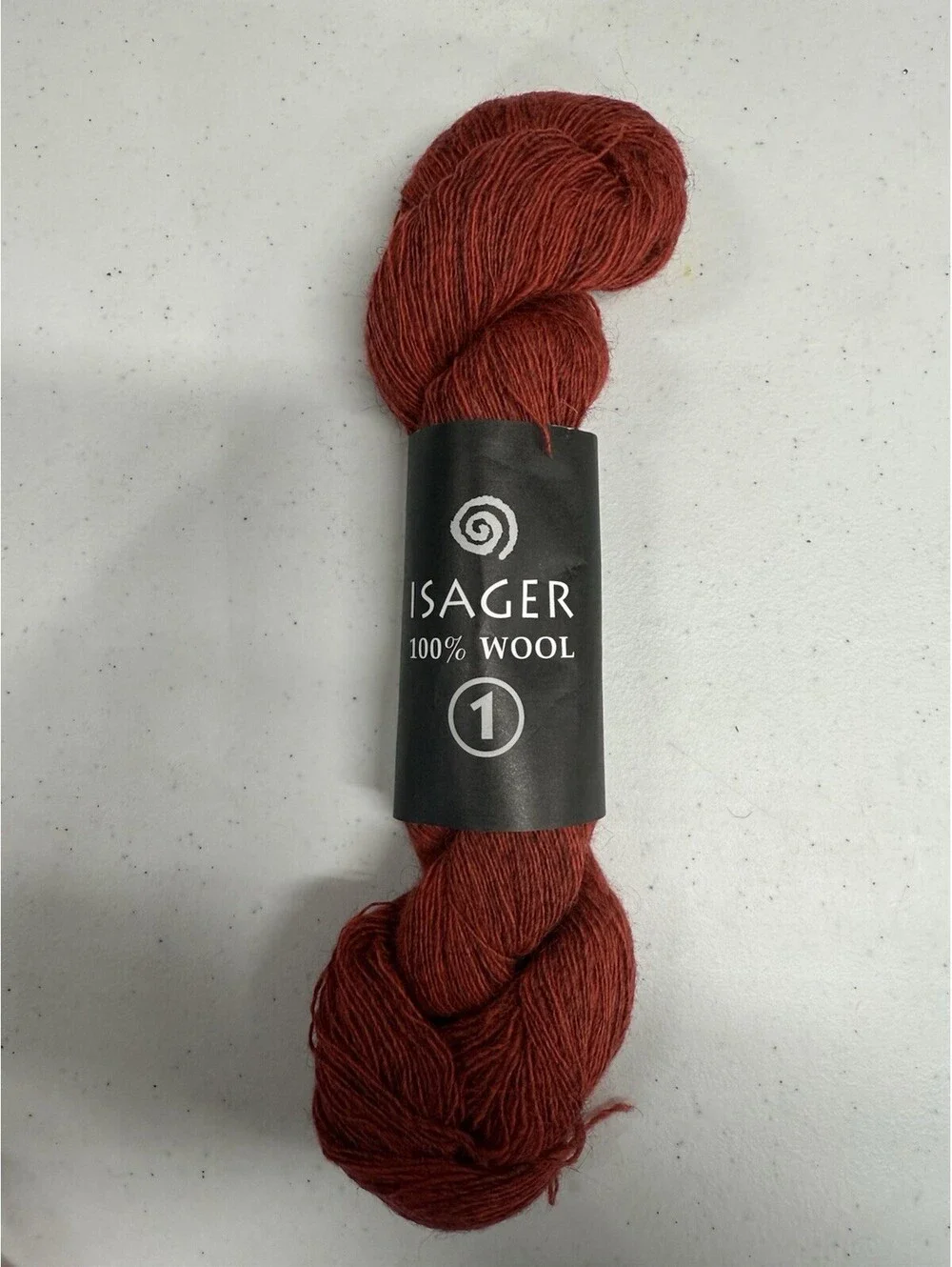 Isager 100% Wool Yarn Color 28S Red 1 Skein